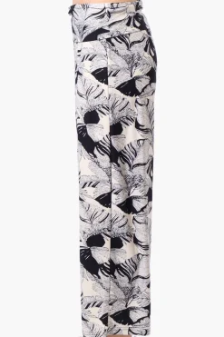 Beechers Brook Floral Fold Over Cropped Pants - Navy