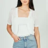 Beechers Brook Open Crochet Shrug Cardigan - White