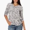 Beechers Brook Patterned Roll Up Sleeve Shirt - Grey