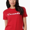 Canada Weather Gear Chest Logo Print Tee - Red