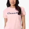 Canada Weather Gear Chest Logo Print Tee - Pink