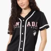 Canada Weather Gear Chest Logo Baseball Tee - Black