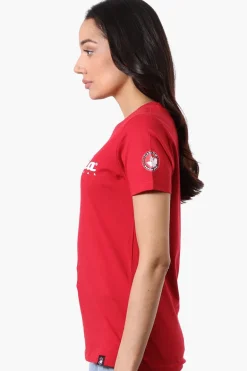Canada Weather Gear Chest Logo Print Tee - Red