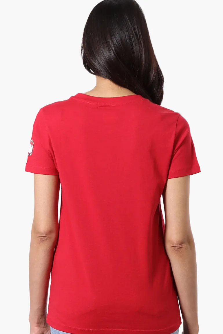 Canada Weather Gear Chest Logo Print Tee - Red
