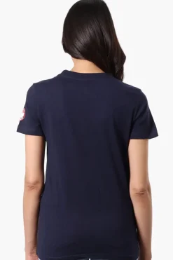 Canada Weather Gear Chest Logo Print Tee - Navy