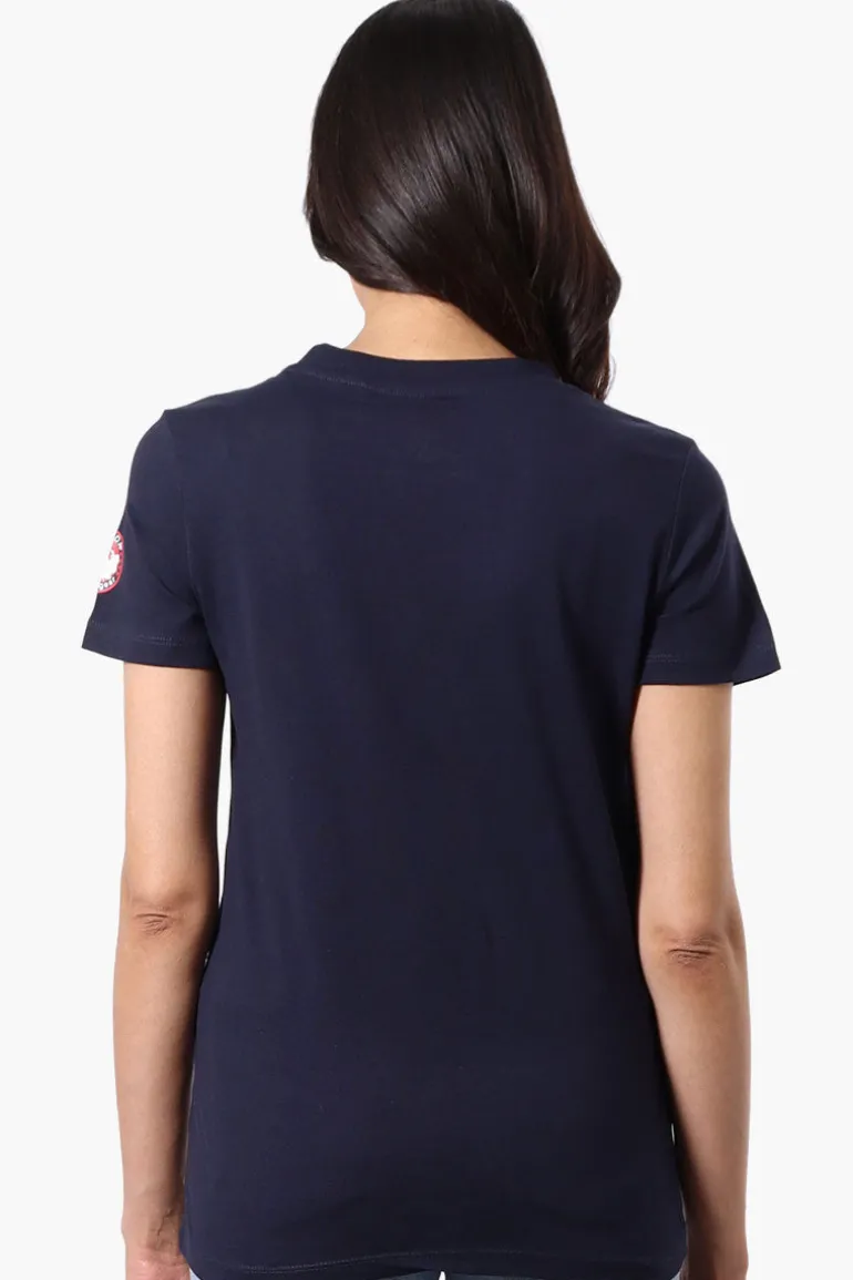 Canada Weather Gear Chest Logo Print Tee - Navy