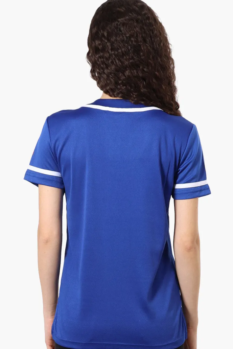 Canada Weather Gear Chest Logo Baseball Tee - Blue