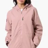 Canada Weather Gear Coated Microfiber Hooded Lightweight Jacket - Pink