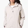 Canada Weather Gear Coated Microfiber Hooded Lightweight Jacket - Cream