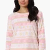 Canada Weather Gear Festive Pattern Pajama Top - Blush