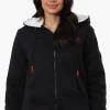 Canada Weather Gear Fleece Lined Zip Up Hoodie - Black
