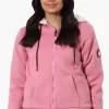 Canada Weather Gear Fleece Lined Zip Up Hoodie - Pink