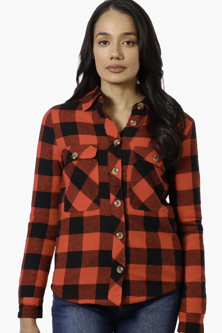 Canada Weather Gear Fleece Lined Lightweight Jacket - Red