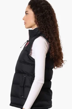 Canada Weather Gear Fleece Lined Collar Bubble Vest - Navy