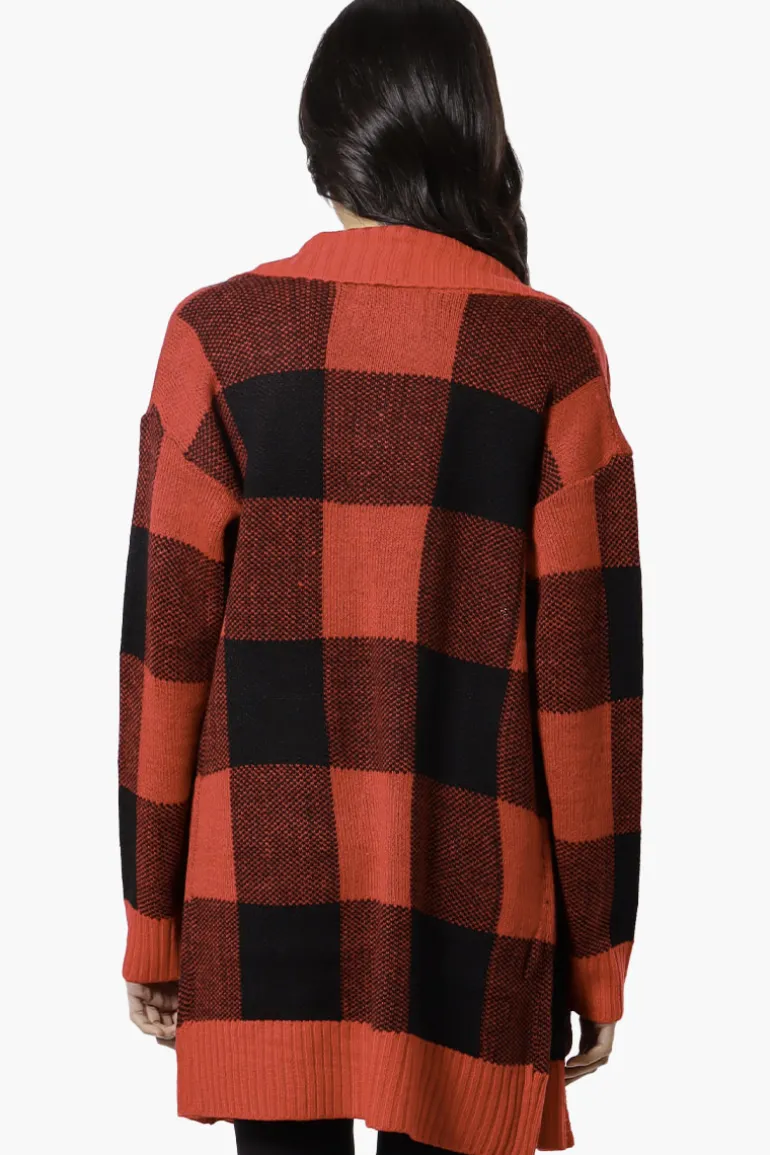 Canada Weather Gear Fold Over Wrap Cardigan - Red