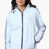 Canada Weather Gear Logo Print Sleeve Ripstop Lightweight Jacket - Aqua