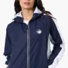 Canada Weather Gear Logo Print Sleeve Ripstop Lightweight Jacket - Navy