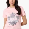 Canada Weather Gear Maple Leaf Print Tee - Blush