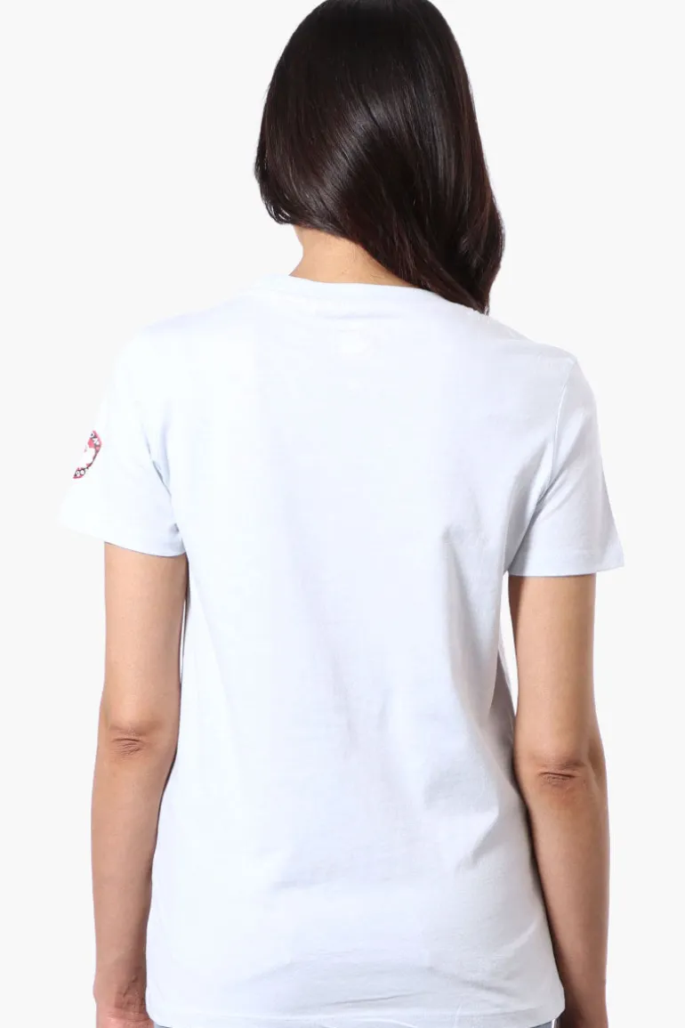 Canada Weather Gear Maple Leaf Print Tee - Aqua
