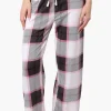 Canada Weather Gear Plaid Wide Leg Pajama Bottoms - White