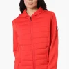Canada Weather Gear Puffer Techno Fleece Lightweight Jacket - Red