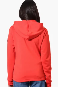 Canada Weather Gear Puffer Techno Fleece Lightweight Jacket - Red