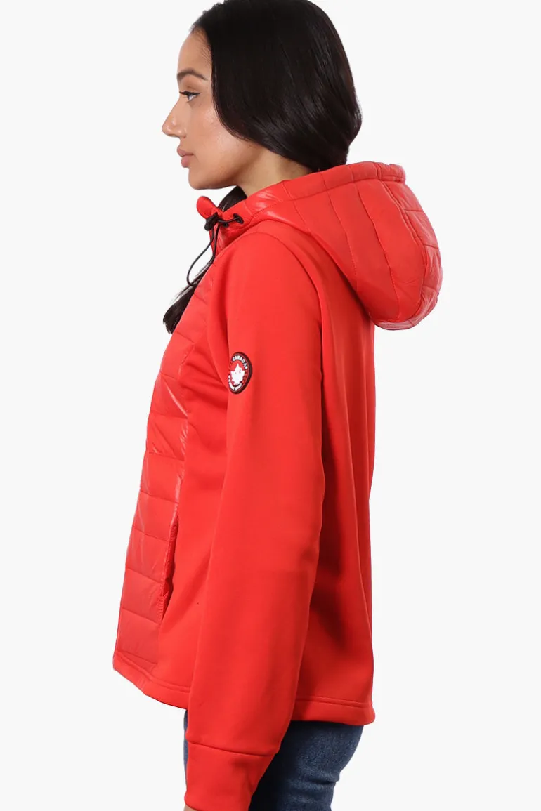 Canada Weather Gear Quilted Nylon Lightweight Jacket - Red