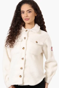 Canada Weather Gear Sherpa Lightweight Jacket - White