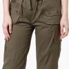 Canada Weather Gear Tie Waist Cargo Capris - Olive