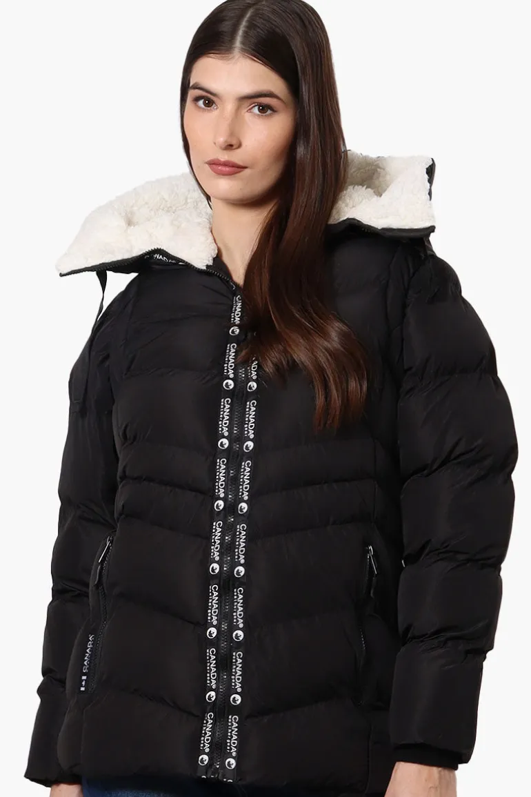 Canada Weather Gear Zip Off Sleeve Bomber Jacket - Black