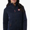 Canada Weather Gear Zip Up Sleeve Pocket Fleece Lightweight Jacket - Navy