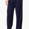 Costa Blanca Pleated Wide Leg Pants - Navy