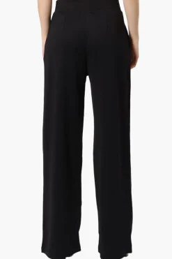 Costa Blanca Pleated Wide Leg Pants - Black