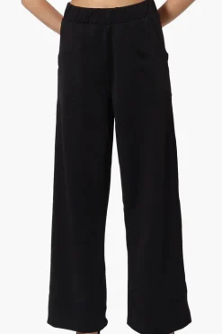 Costa Blanca Wide Leg Pants - Black