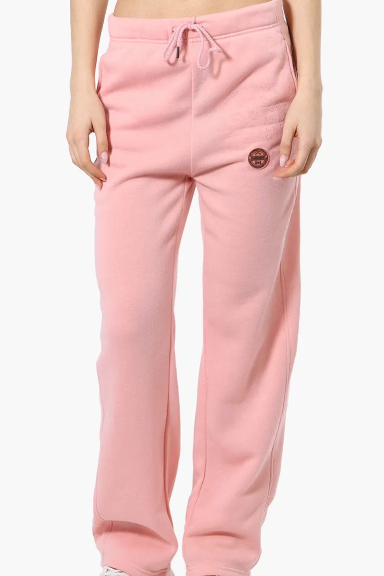 Fahrenheit Aspen Print Fleece Sweatpants - Pink