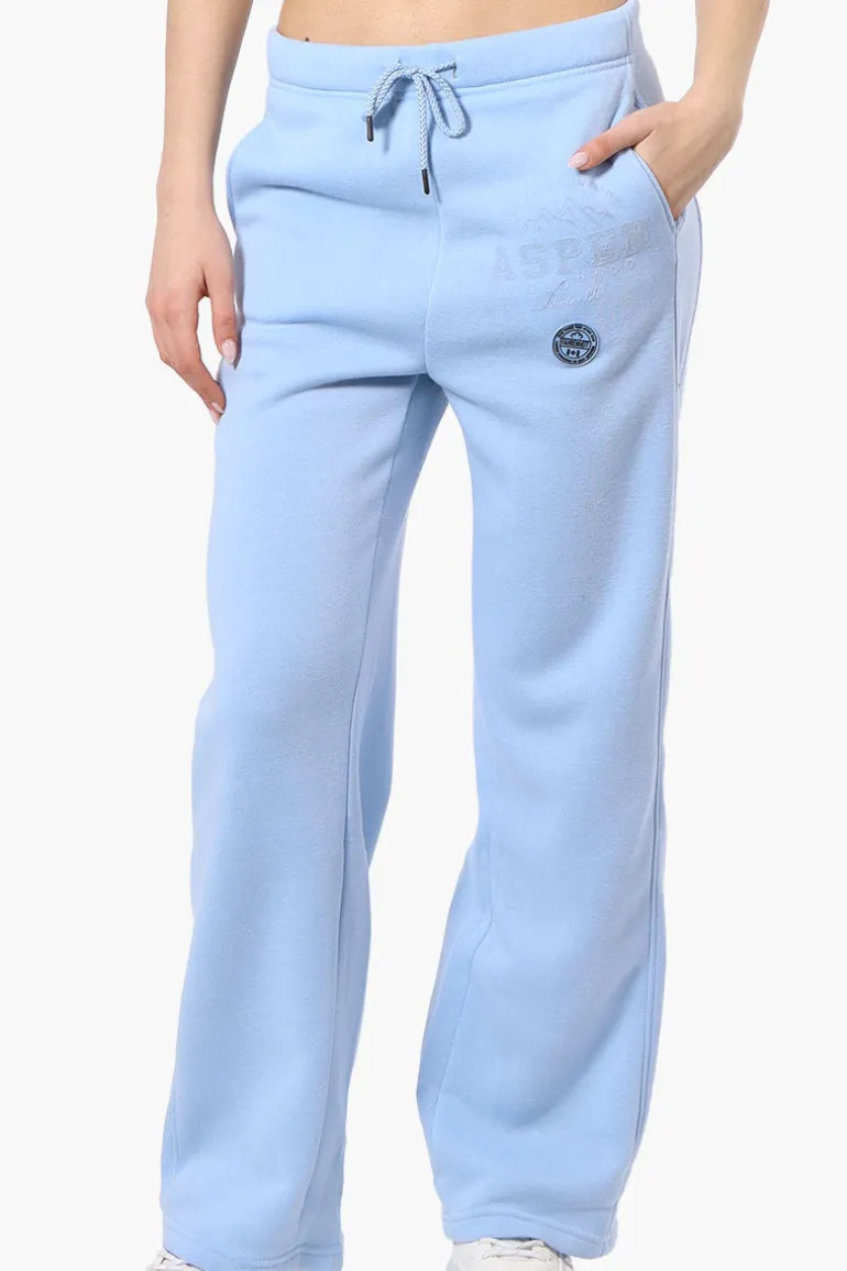 Fahrenheit Aspen Print Fleece Sweatpants - Blue