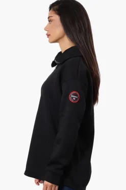 Fahrenheit Basic 1/4 Zip Pullover Sweater - Black