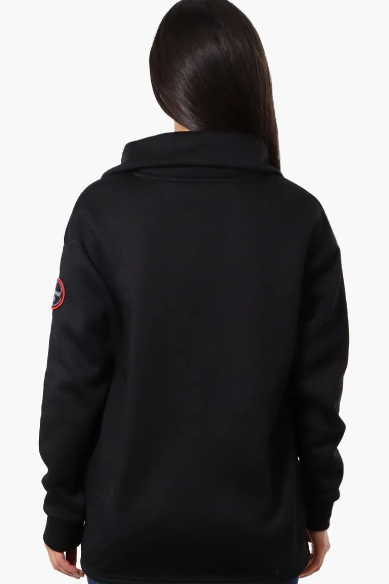 Fahrenheit Basic 1/4 Zip Pullover Sweater - Black