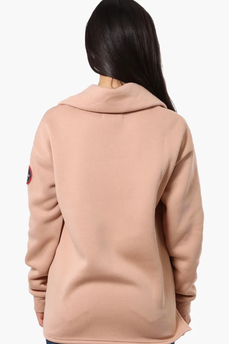 Fahrenheit Basic 1/4 Zip Pullover Sweater - Camel