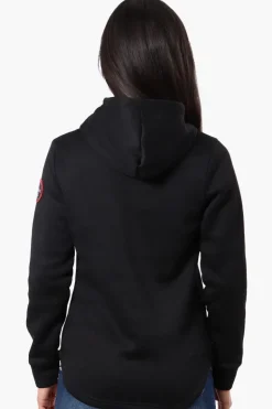 Fahrenheit Basic Henley Hoodie - Black