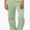 Fahrenheit Fleece Wide Leg Cargo Sweatpants - Green