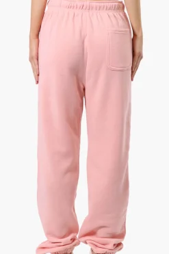 Fahrenheit London Print Fleece Joggers - Pink