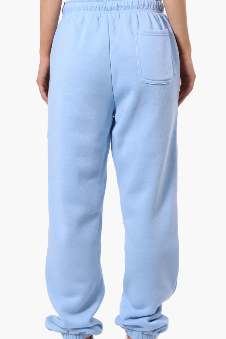 Fahrenheit London Print Fleece Joggers - Blue