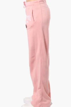 Fahrenheit New York Print Fleece Sweatpants - Pink