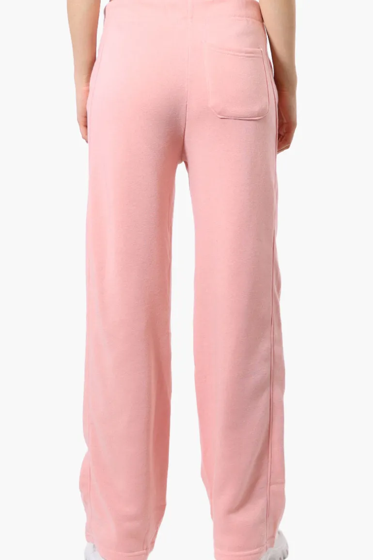 Fahrenheit New York Print Fleece Sweatpants - Pink