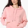 Fahrenheit Oversized Aspen Print Hoodie - Pink