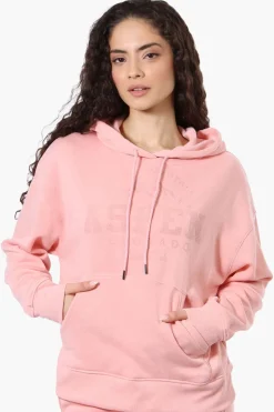 Fahrenheit Oversized Aspen Print Hoodie - Pink