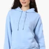 Fahrenheit Oversized Aspen Print Hoodie - Blue