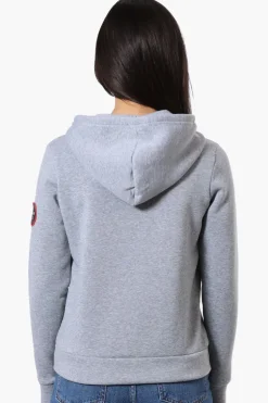 Fahrenheit Piping Detail Zip Up Hoodie - Grey