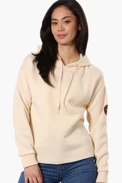 Fahrenheit Solid Basic Hoodie - Cream